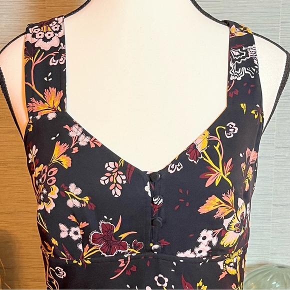 A.L.C for Barney’s Black Midi Tiered Sundress Dress 100% Silk Women’s Size 4 - Picture 3 of 10